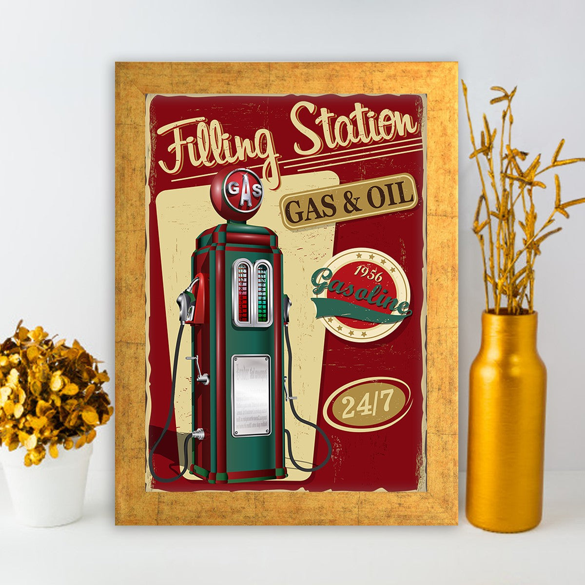 Quadro Decorativo MDF Emoldurado - Arte Multicolor 24x29cm com Moldura de Madeira 2cm