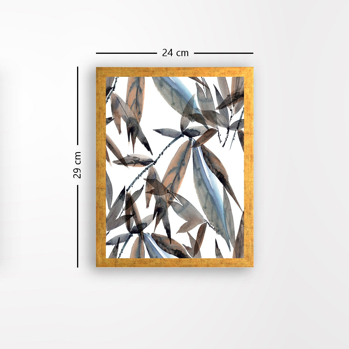 Quadro Decorativo MDF Emoldurado - Arte Multicolor 24x29cm com Moldura de Madeira 2cm