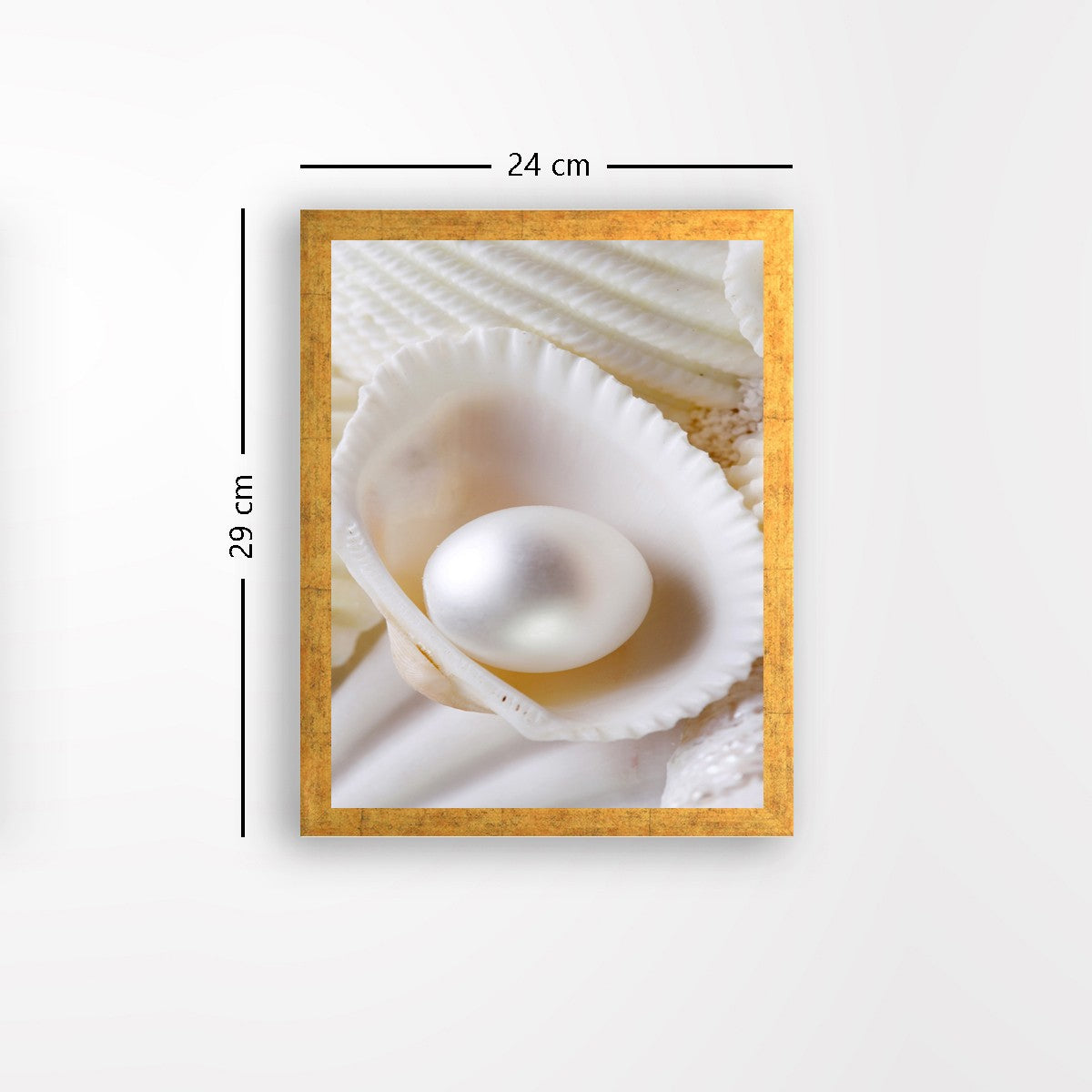 Quadro Decorativo MDF Emoldurado - Arte Multicolor 24x29cm com Moldura de Madeira 2cm