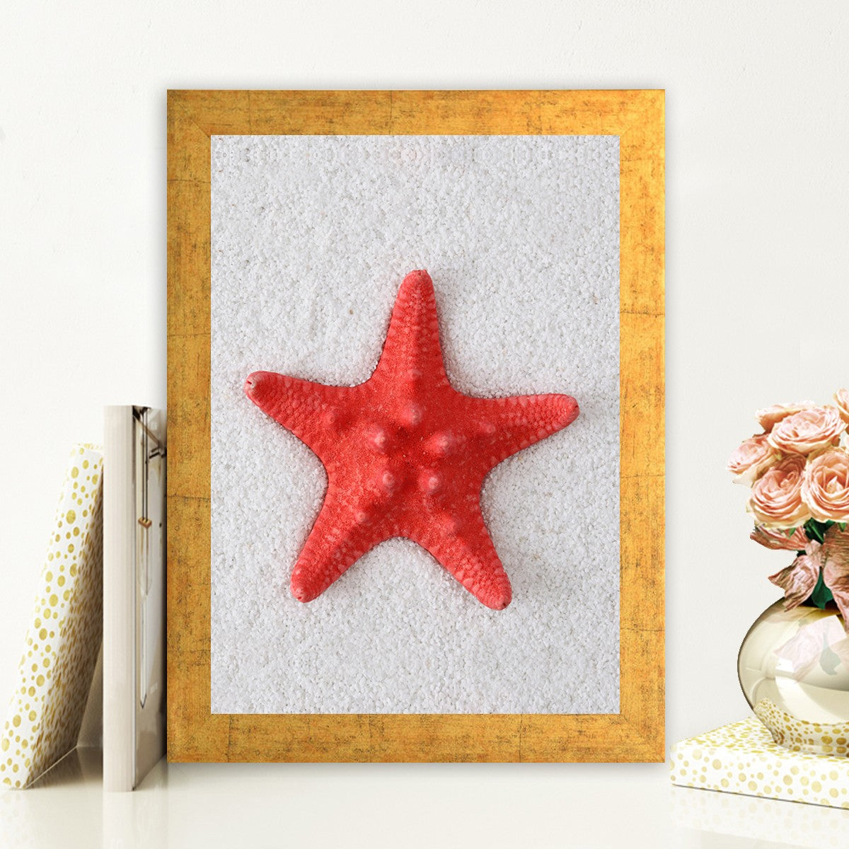 Quadro Decorativo MDF Emoldurado - Arte Multicolor 24x29cm com Moldura de Madeira 2cm