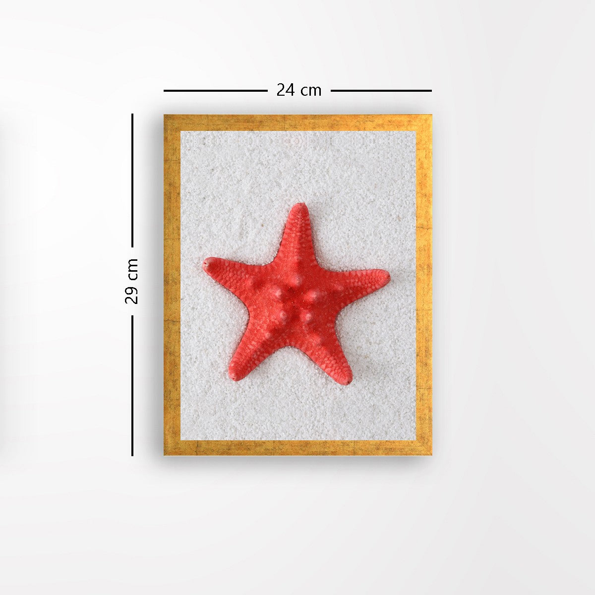 Quadro Decorativo MDF Emoldurado - Arte Multicolor 24x29cm com Moldura de Madeira 2cm