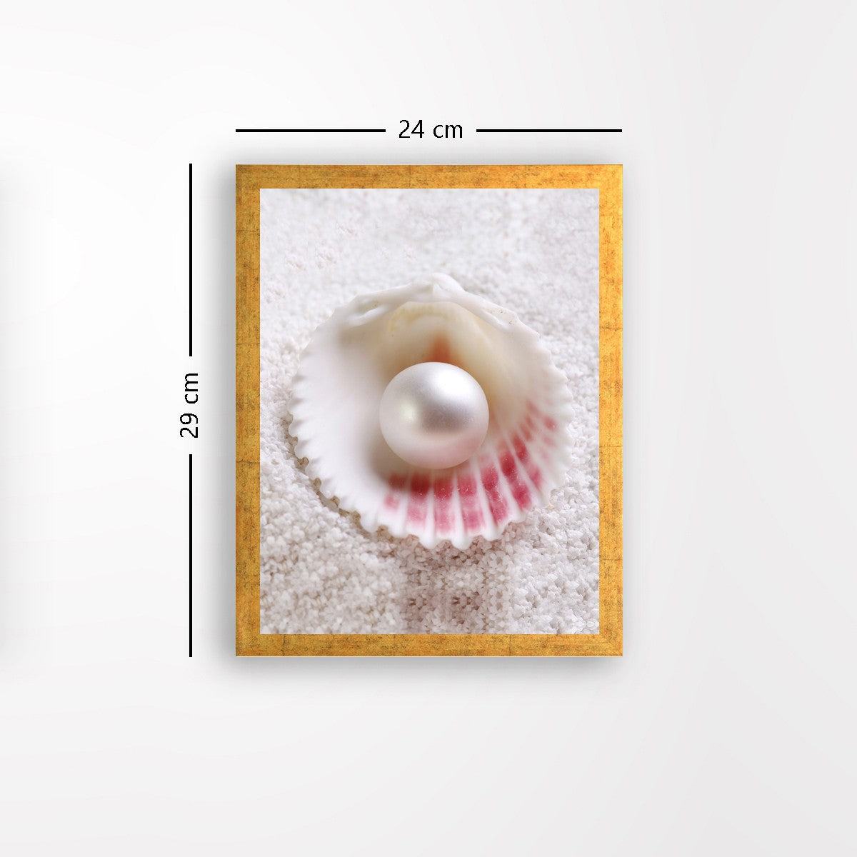 Quadro Decorativo MDF Emoldurado - Arte Multicolor 24x29cm com Moldura de Madeira 2cm