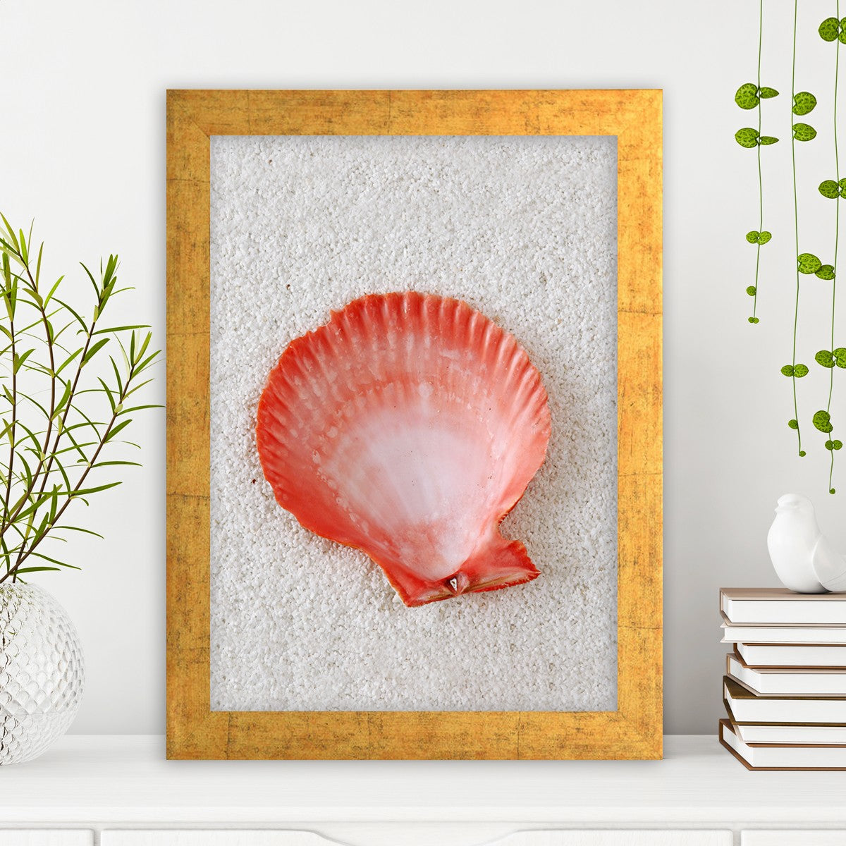 Quadro Decorativo MDF Emoldurado - Arte Multicolor 24x29cm com Moldura de Madeira 2cm