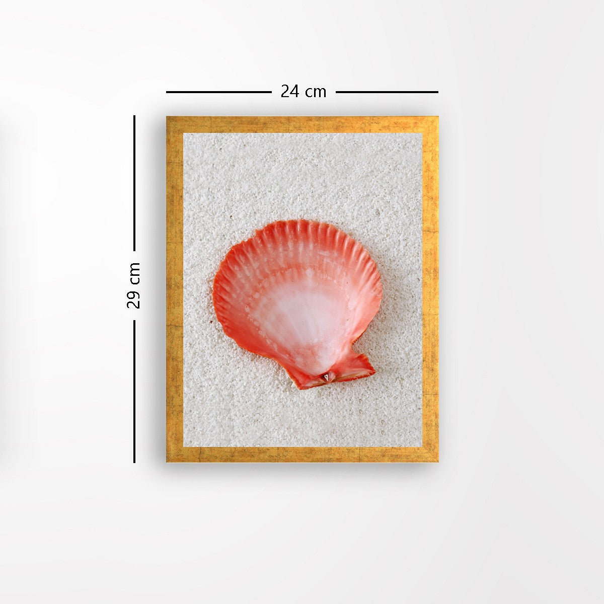 Quadro Decorativo MDF Emoldurado - Arte Multicolor 24x29cm com Moldura de Madeira 2cm