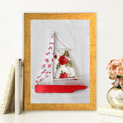 Quadro Decorativo MDF Emoldurado - Arte Multicolor 24x29cm com Moldura de Madeira 2cm