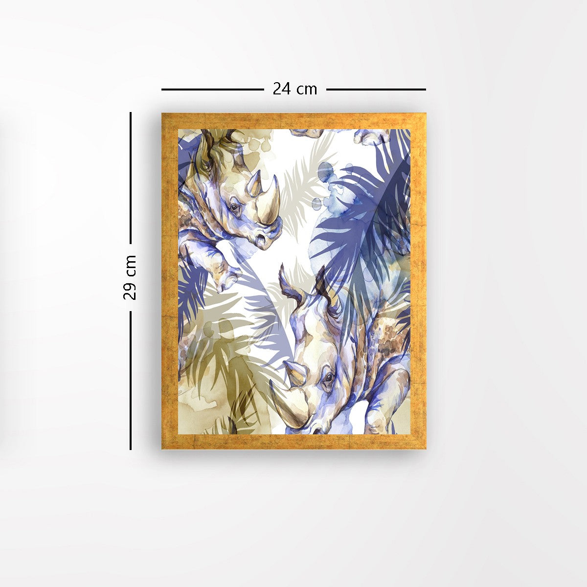 Quadro Decorativo MDF Emoldurado - Arte Multicolor 24x29cm com Moldura de Madeira 2cm