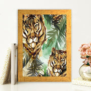 Quadro Decorativo MDF Emoldurado - Arte Multicolor 24x29cm com Moldura de Madeira 2cm