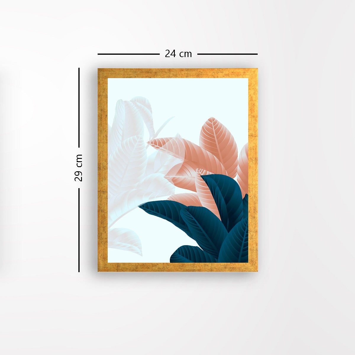 Quadro Decorativo MDF Emoldurado - Arte Multicolor 24x29cm com Moldura de Madeira 2cm