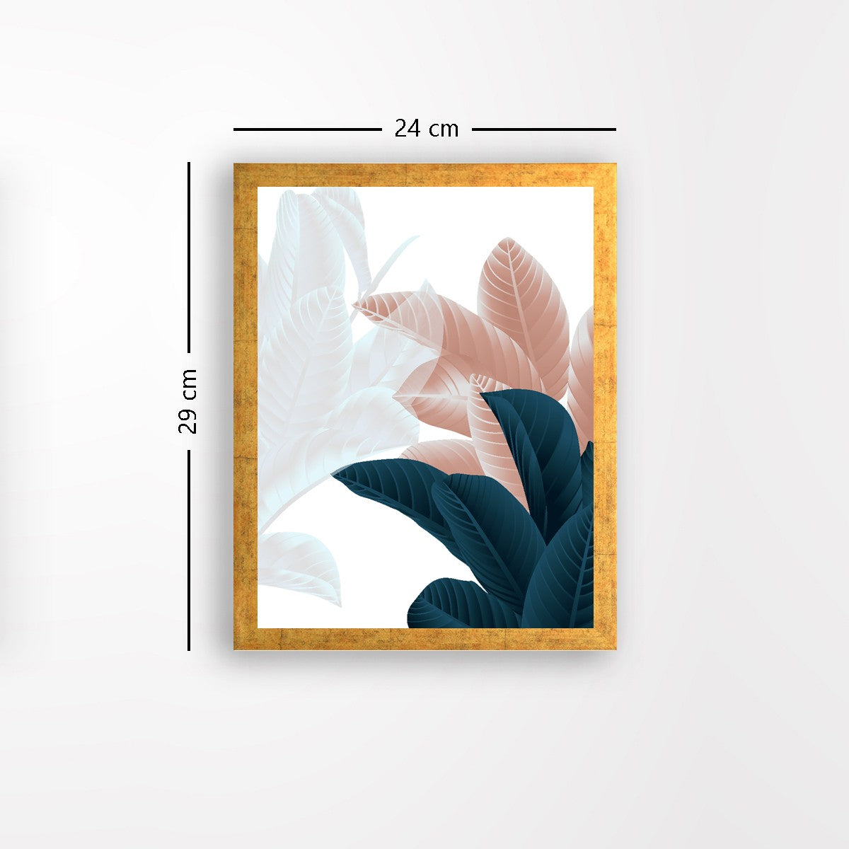 Quadro Decorativo MDF Emoldurado - Arte Multicolor 24x29cm com Moldura de Madeira 2cm