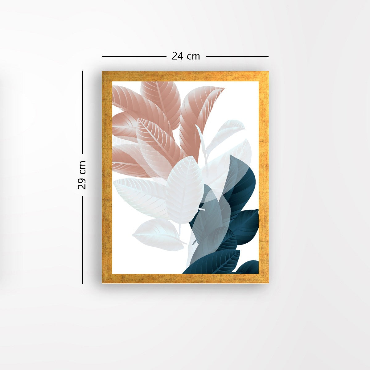 Quadro Decorativo MDF Emoldurado - Arte Multicolor 24x29cm com Moldura de Madeira 2cm