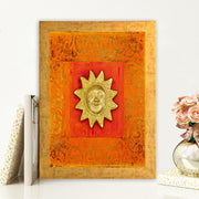 Quadro Decorativo MDF Emoldurado - Arte Multicolor 24x29cm com Moldura de Madeira 2cm