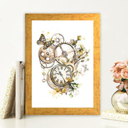 Quadro Decorativo MDF Emoldurado - Arte Multicolor 24x29cm com Moldura de Madeira 2cm