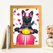 Quadro Decorativo MDF Emoldurado - Arte Multicolor 24x29cm com Moldura de Madeira 2cm