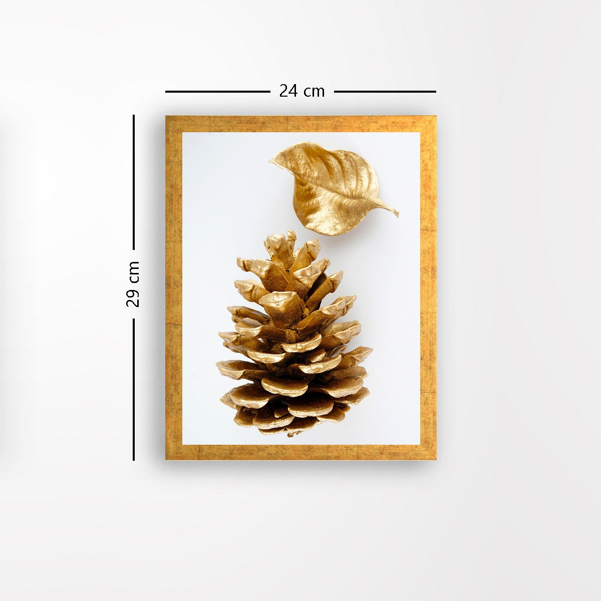 Quadro Decorativo MDF Emoldurado - Arte Multicolor 24x29cm com Moldura de Madeira 2cm