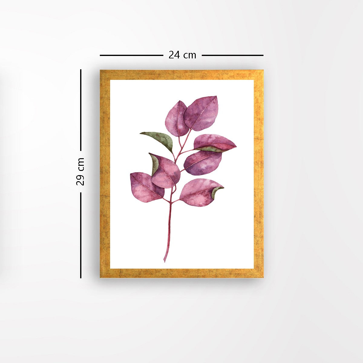 Quadro Decorativo MDF Emoldurado - Arte Multicolor 24x29cm com Moldura de Madeira 2cm