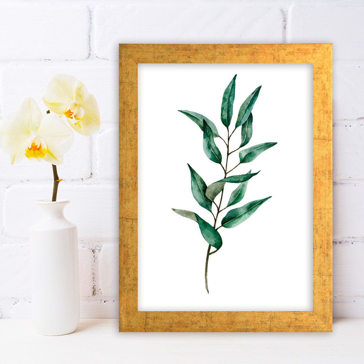 Quadro Decorativo MDF Emoldurado - Arte Multicolor 24x29cm com Moldura de Madeira 2cm