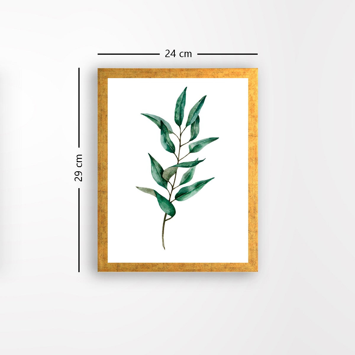 Quadro Decorativo MDF Emoldurado - Arte Multicolor 24x29cm com Moldura de Madeira 2cm