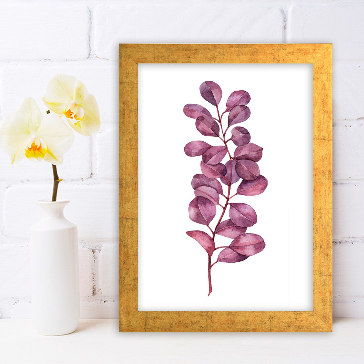 Quadro Decorativo MDF Emoldurado - Arte Multicolor 24x29cm com Moldura de Madeira 2cm