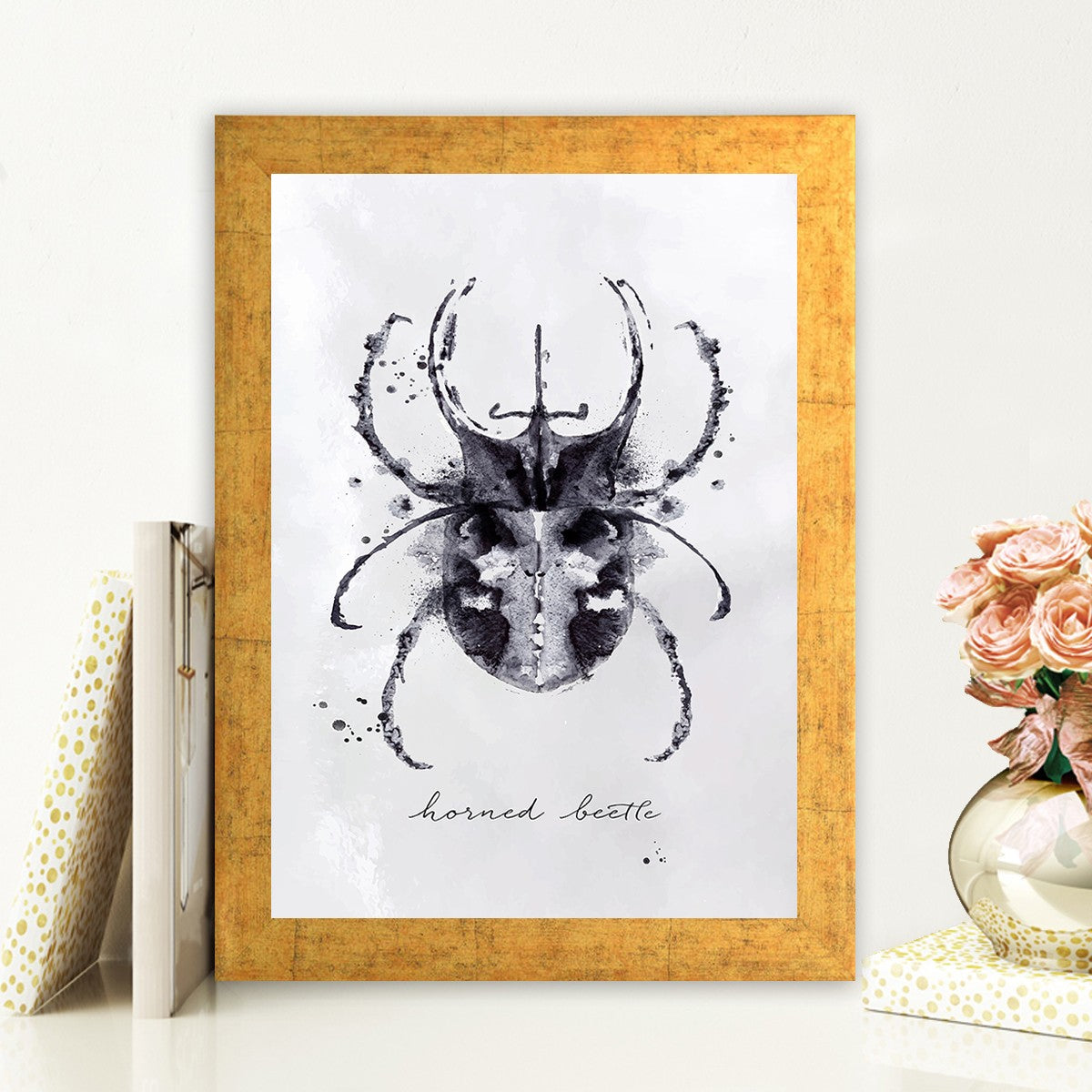 Quadro Decorativo MDF Emoldurado - Arte Multicolor 24x29cm com Moldura de Madeira 2cm