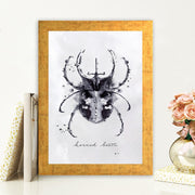 Quadro Decorativo MDF Emoldurado - Arte Multicolor 24x29cm com Moldura de Madeira 2cm