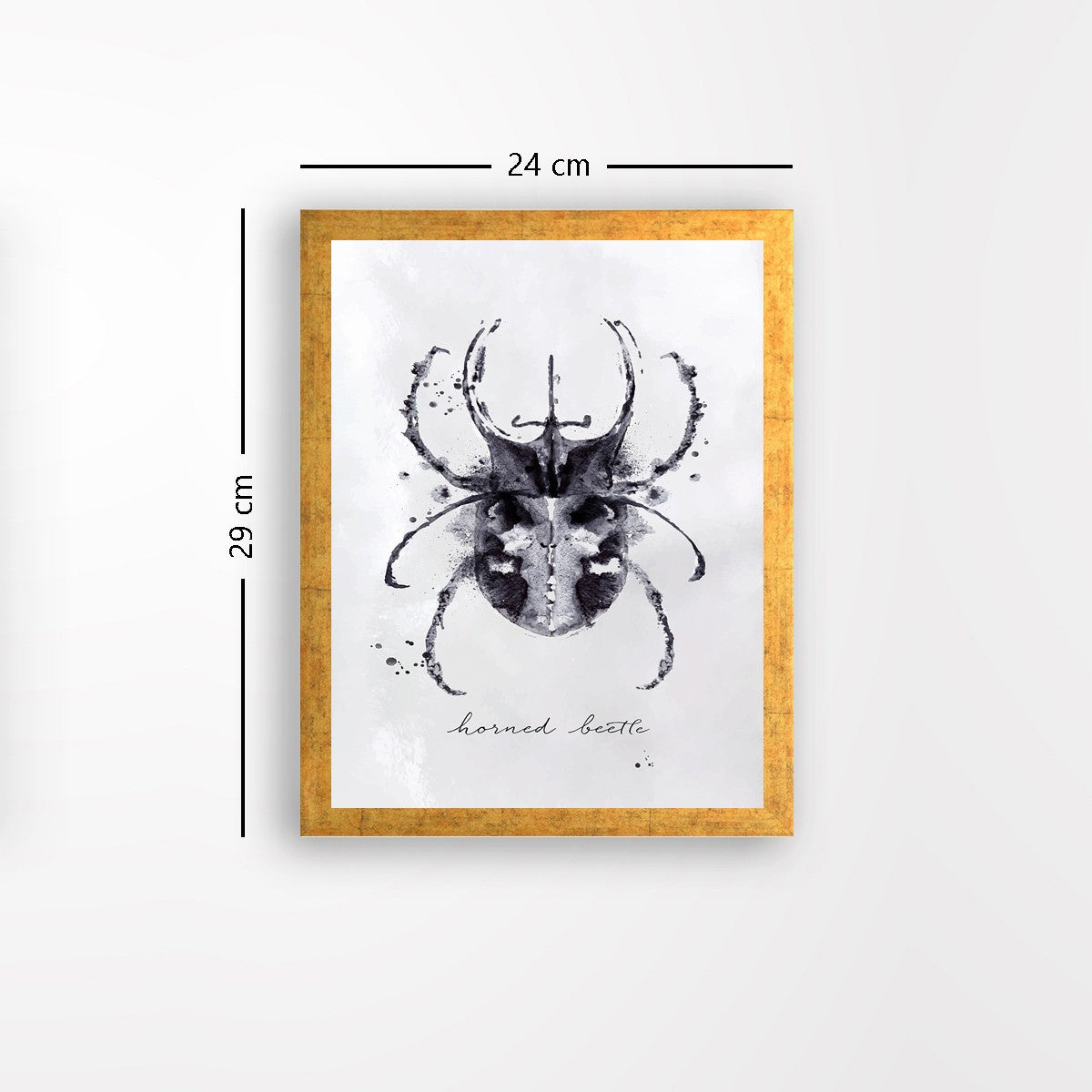 Quadro Decorativo MDF Emoldurado - Arte Multicolor 24x29cm com Moldura de Madeira 2cm