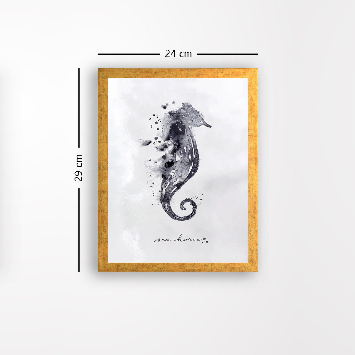 Quadro Decorativo MDF Emoldurado - Arte Multicolor 24x29cm com Moldura de Madeira 2cm