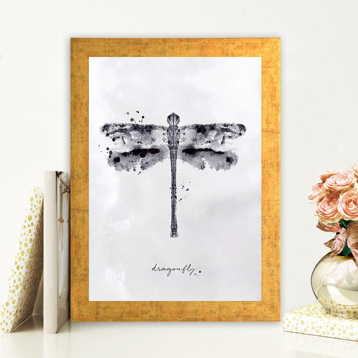 Quadro Decorativo MDF Emoldurado - Arte Multicolor 24x29cm com Moldura de Madeira 2cm