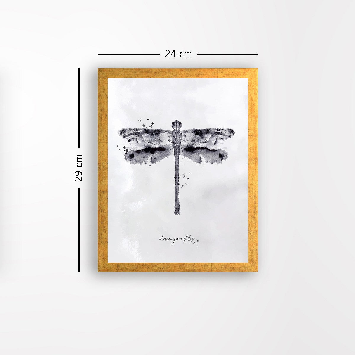 Quadro Decorativo MDF Emoldurado - Arte Multicolor 24x29cm com Moldura de Madeira 2cm