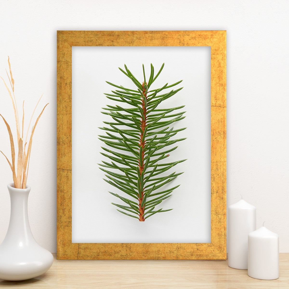 Quadro Decorativo MDF Emoldurado - Arte Multicolor 24x29cm com Moldura de Madeira 2cm