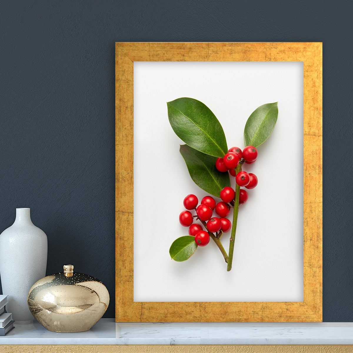 Quadro Decorativo MDF Emoldurado - Arte Multicolor 24x29cm com Moldura de Madeira 2cm