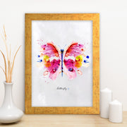 Quadro Decorativo MDF Emoldurado - Arte Multicolor 24x29cm com Moldura de Madeira 2cm