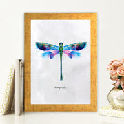 Quadro Decorativo MDF Emoldurado - Arte Multicolor 24x29cm com Moldura de Madeira 2cm