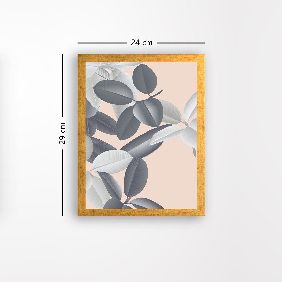 Quadro Decorativo MDF Emoldurado - Arte Multicolor 24x29cm com Moldura de Madeira 2cm