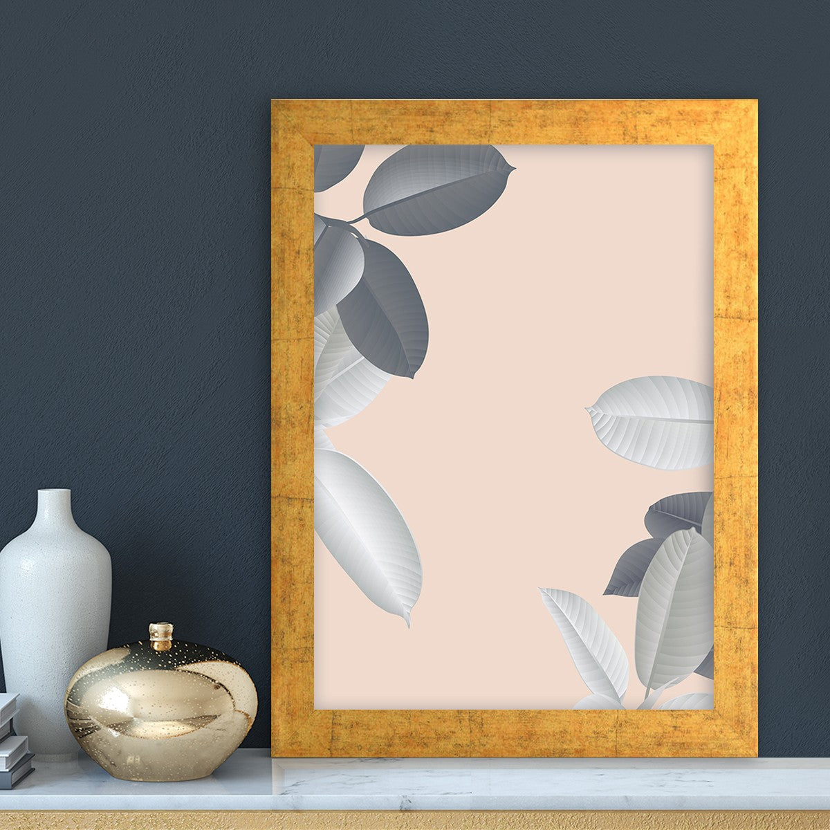 Quadro Decorativo MDF Emoldurado - Arte Multicolor 24x29cm com Moldura de Madeira 2cm