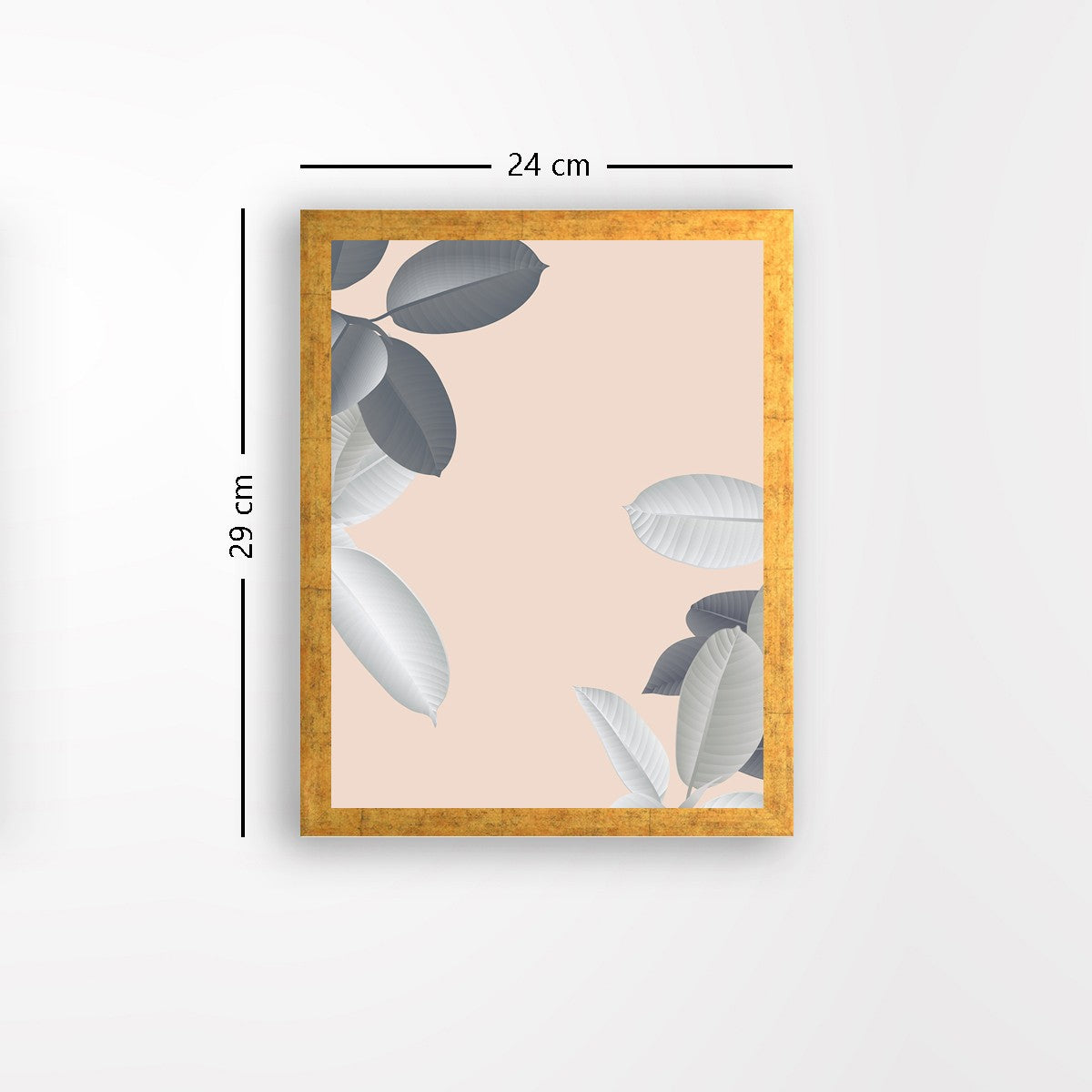 Quadro Decorativo MDF Emoldurado - Arte Multicolor 24x29cm com Moldura de Madeira 2cm