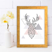 Quadro Decorativo MDF Emoldurado - Arte Multicolor 24x29cm com Moldura de Madeira 2cm