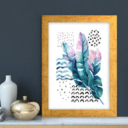 Quadro Decorativo MDF Emoldurado - Arte Multicolor 24x29cm com Moldura de Madeira 2cm