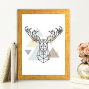 Quadro Decorativo MDF Emoldurado - Arte Multicolor 24x29cm com Moldura de Madeira 2cm