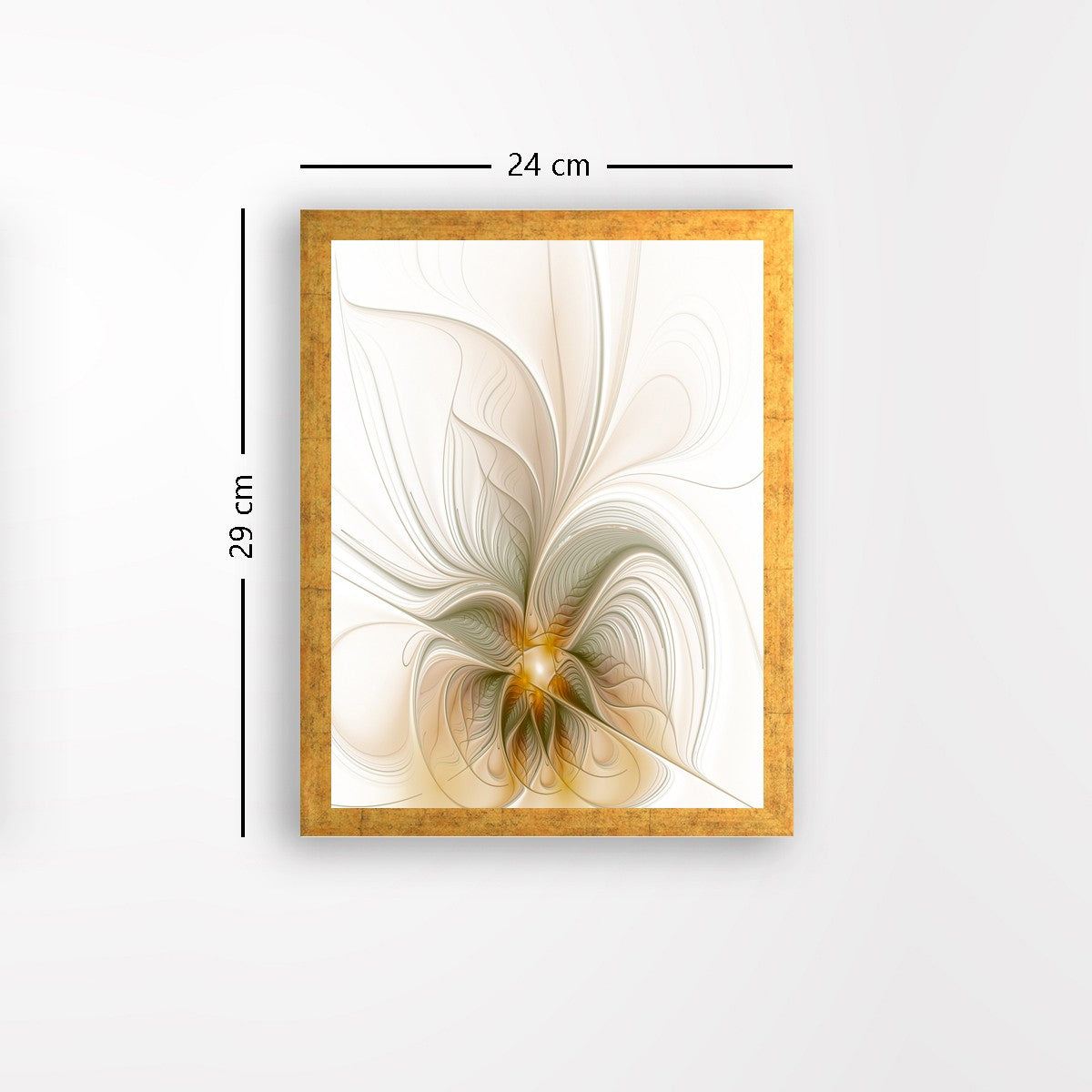 Quadro Decorativo MDF Emoldurado - Arte Multicolor 24x29cm com Moldura de Madeira 2cm