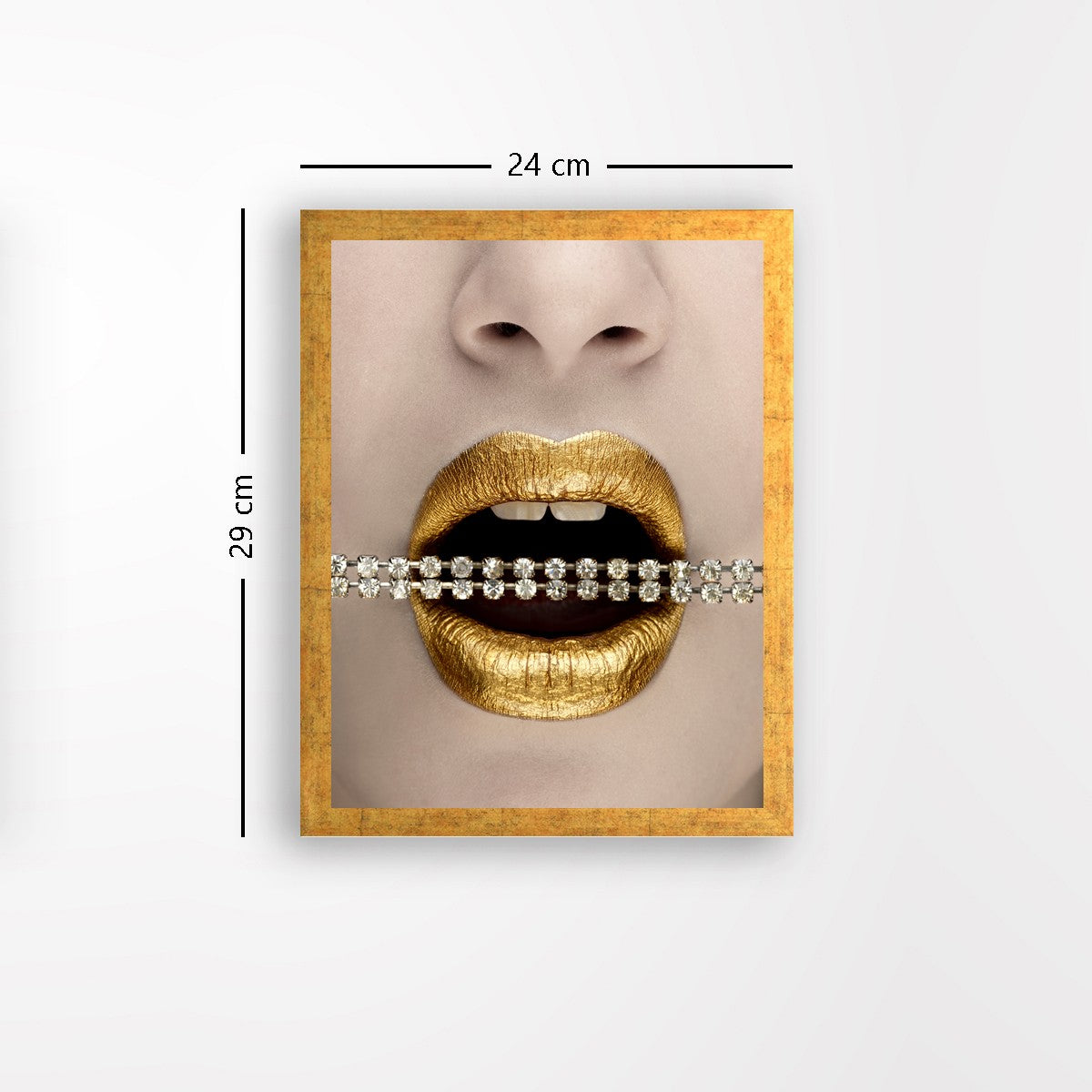 Quadro Decorativo MDF Emoldurado - Arte Multicolor 24x29cm com Moldura de Madeira 2cm