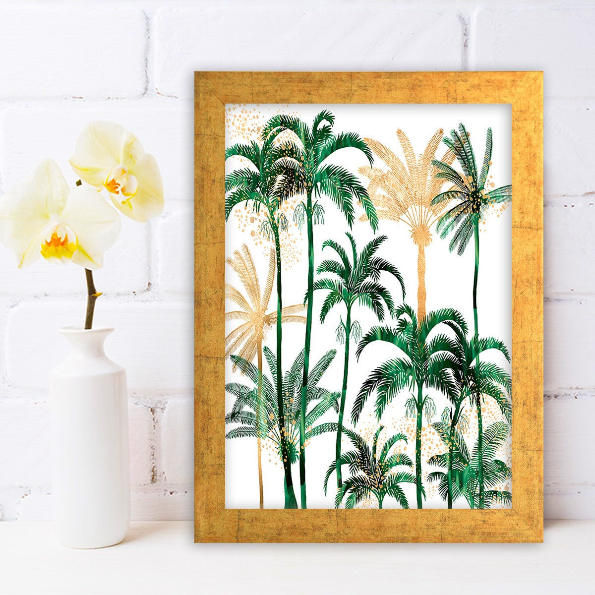 Quadro Decorativo MDF Emoldurado - Arte Multicolor 24x29cm com Moldura de Madeira 2cm