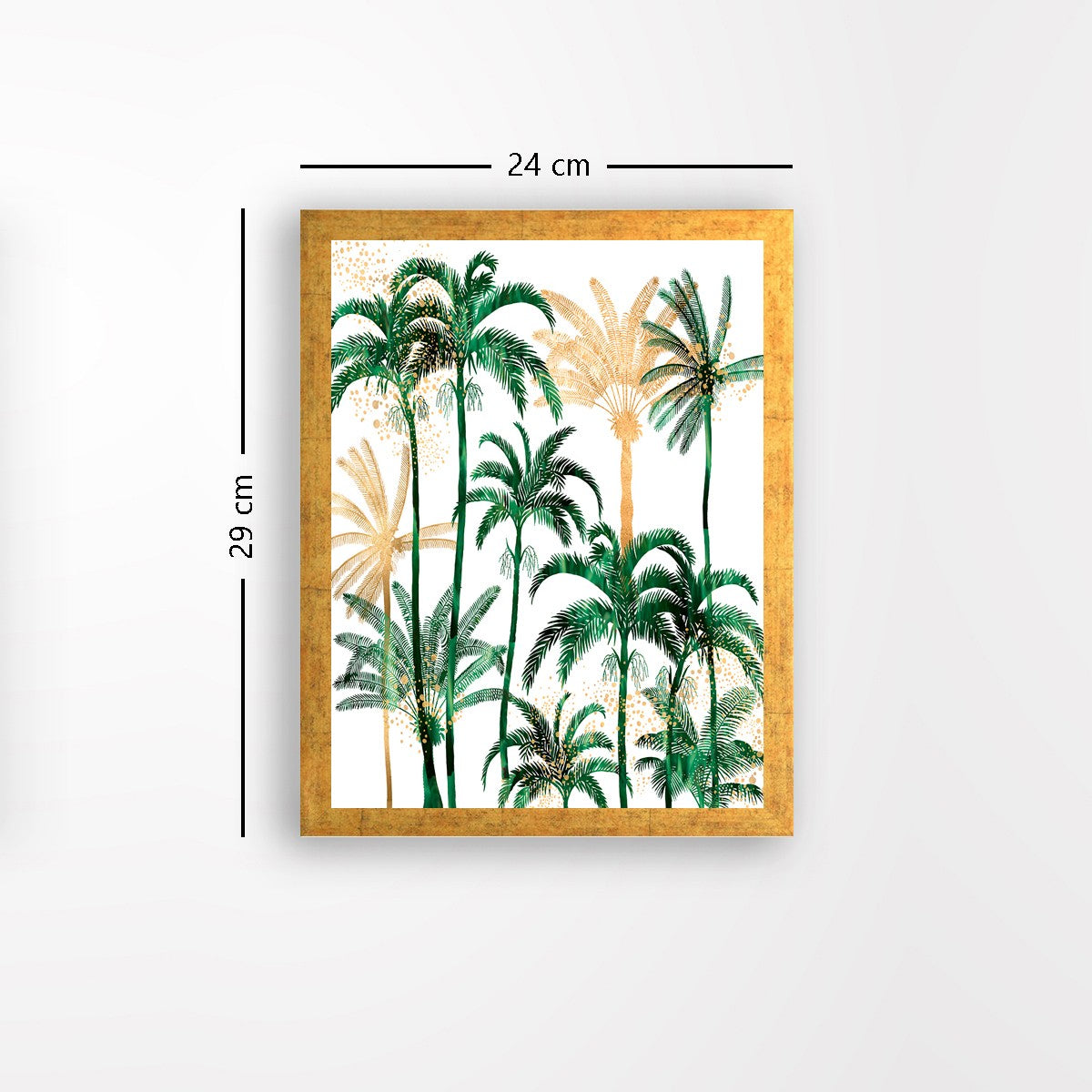 Quadro Decorativo MDF Emoldurado - Arte Multicolor 24x29cm com Moldura de Madeira 2cm