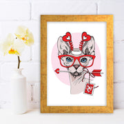 Quadro Decorativo MDF Emoldurado - Arte Multicolor 24x29cm com Moldura de Madeira 2cm