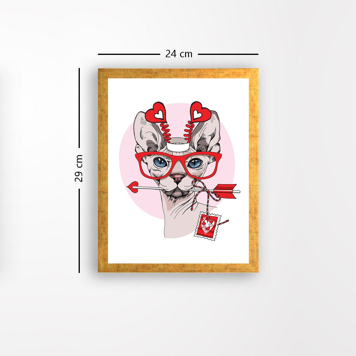 Quadro Decorativo MDF Emoldurado - Arte Multicolor 24x29cm com Moldura de Madeira 2cm