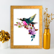 Quadro Decorativo MDF Emoldurado - Arte Multicolor 24x29cm com Moldura de Madeira 2cm