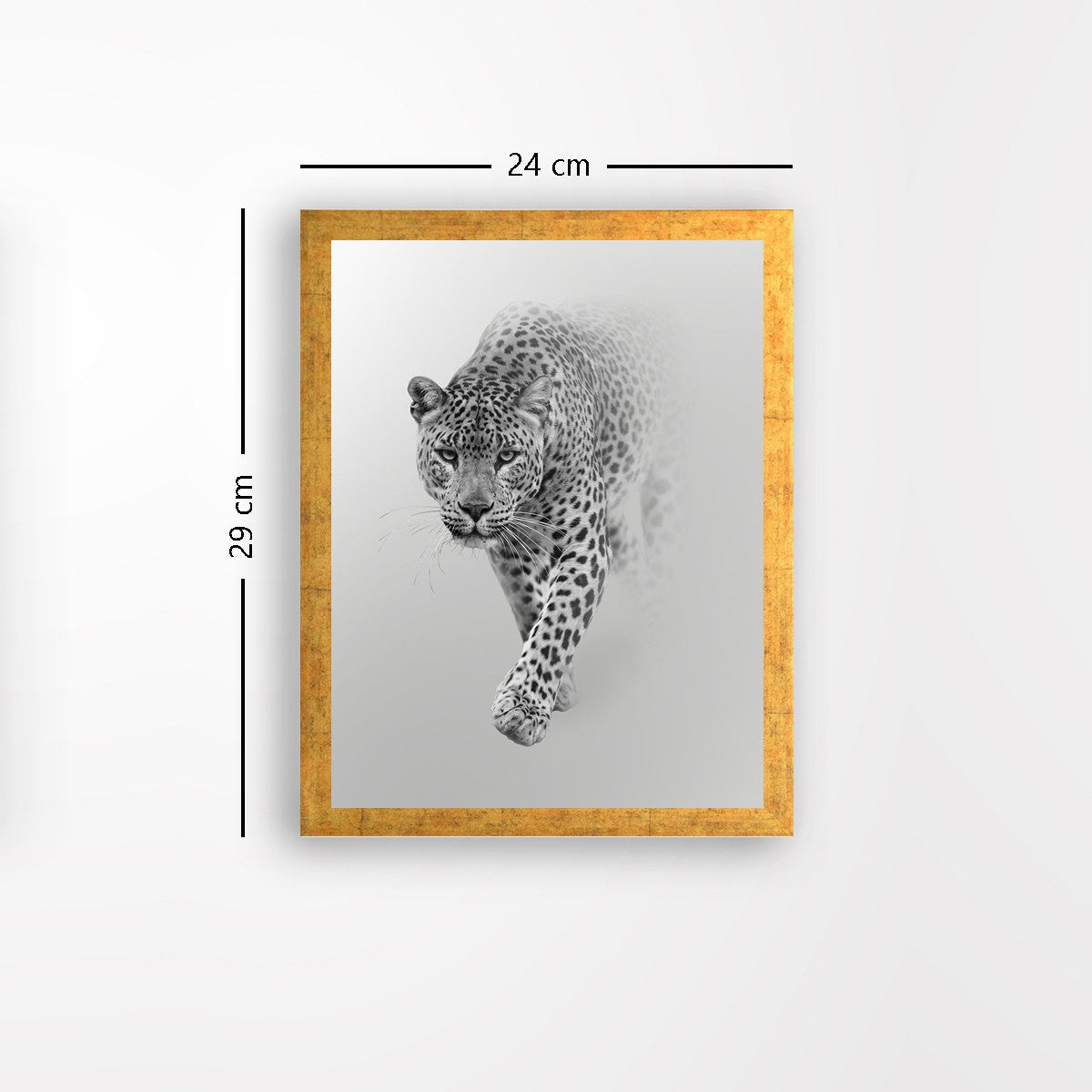 Quadro Decorativo MDF Emoldurado - Arte Multicolor 24x29cm com Moldura de Madeira 2cm