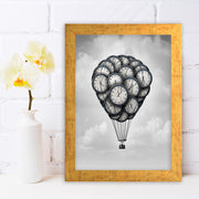 Quadro Decorativo MDF Emoldurado - Arte Multicolor 24x29cm com Moldura de Madeira 2cm