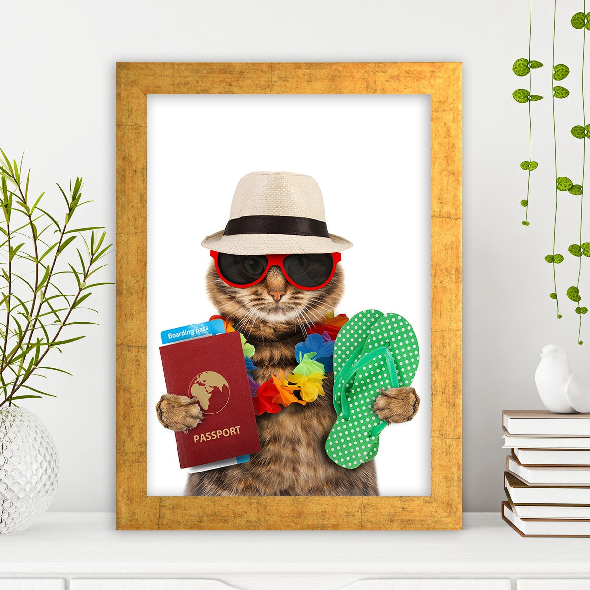 Quadro Decorativo MDF Emoldurado - Arte Multicolor 24x29cm com Moldura de Madeira 2cm