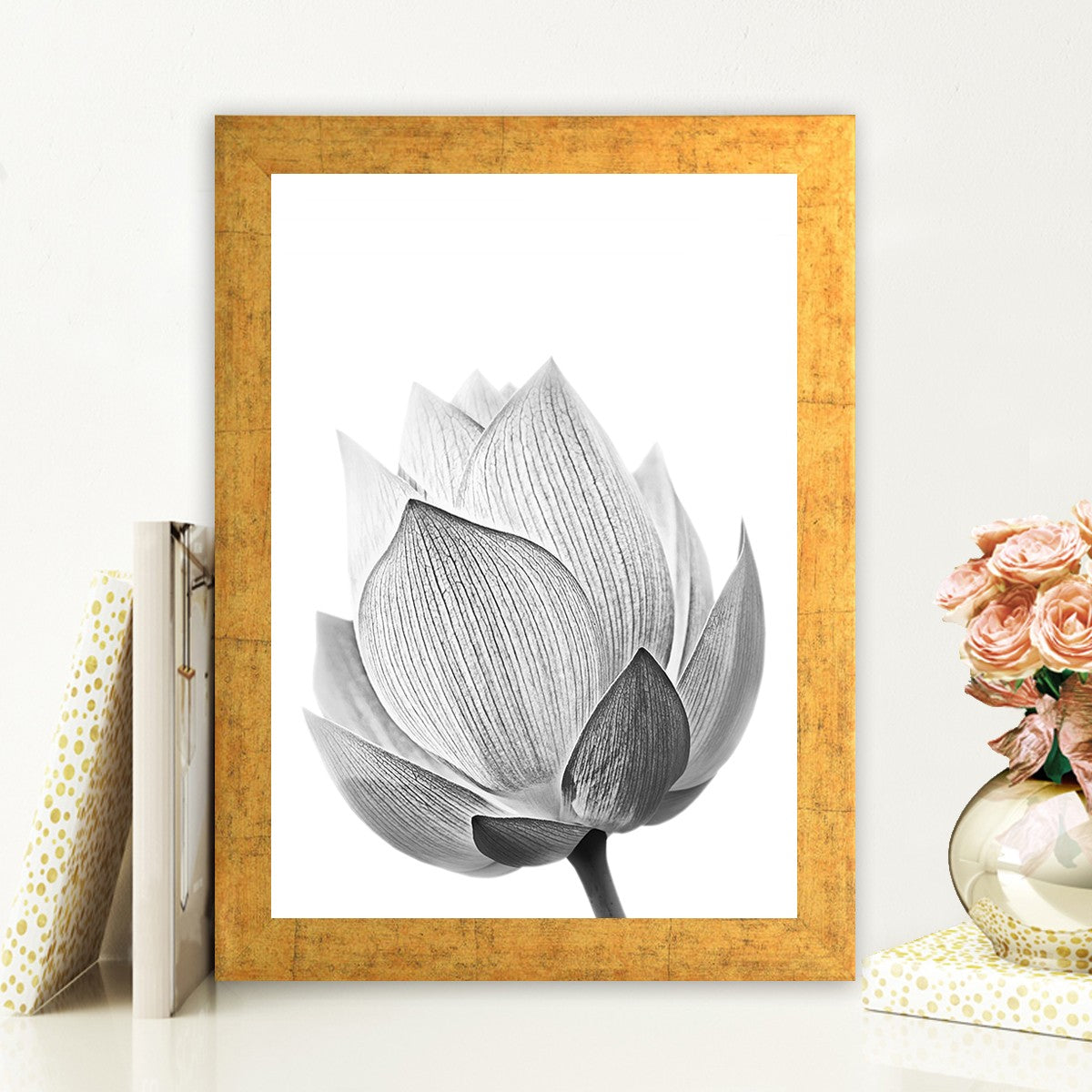 Quadro Decorativo MDF Emoldurado - Arte Multicolor 24x29cm com Moldura de Madeira 2cm