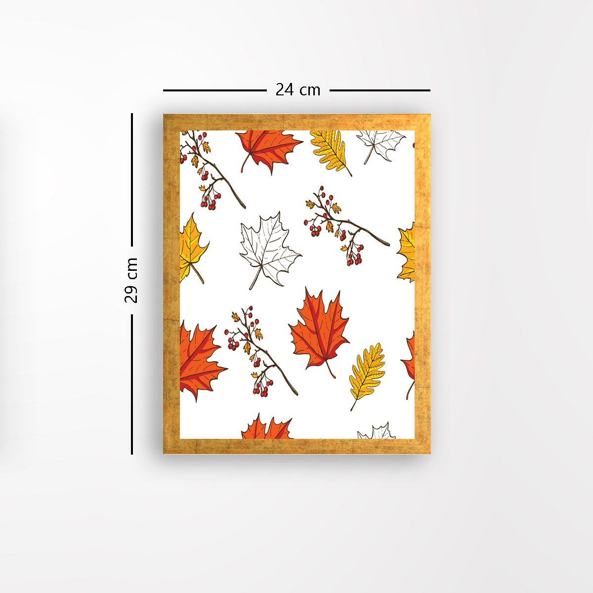 Quadro Decorativo MDF Emoldurado - Arte Multicolor 24x29cm com Moldura de Madeira 2cm